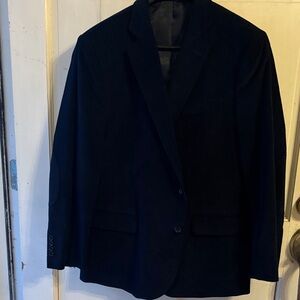 Stafford Men's Dark Blue Corduroy Blazer